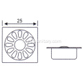 Keluli Tahan Karat 304 Longkang Lantai 100mm*100mm